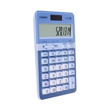 卡西欧(CASIO)JS-40B 时尚办公计算器14位 粉蓝色彩