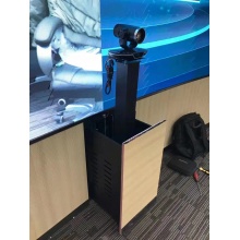 泰视电动落地遥控升降地推支架 视频会议摄像机摄像头投影仪推杆 电动伸缩升降仪器