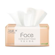 洁柔抽纸 粉Face 柔韧3层120抽面巾纸*8包 无香(M号纸巾 可湿水)