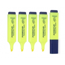 施德楼(STAEDTLER)荧光标记笔5支装364-1 黄色