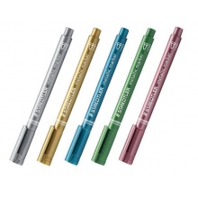 施德楼(STAEDTLER)马克记号笔金属色5色套装 8323-S BK5