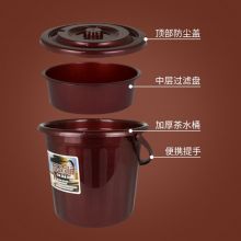 智汇 15L 塑料圆形废茶水桶