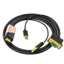 晶华 VGA转HDMI高清视频转换器 黑色5米 Z191I