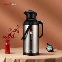 施美乐 印象京都不锈钢热水瓶玻璃内胆保温瓶 3200ML（金色）