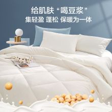 博洋家纺 抑菌春秋被芯被子 35%大豆纤维简致（白）150*210cm