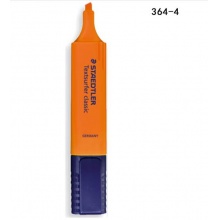 施德楼(STAEDTLER)364-4彩色荧光重点标记笔 橘黄色