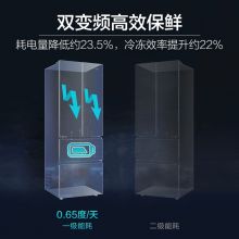 海尔 335升星辉系列一级能效双变频法式四开门电冰箱 BCD-335WLHFD9DS9