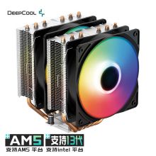 九州风神 （DEEPCOOL）大霜塔CPU散热器(双塔/6热管/双幻彩风扇/附带硅脂)