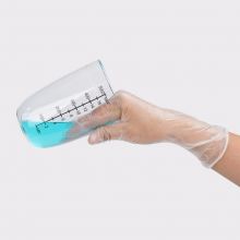 英科医疗 一次性手套食品级PVC透明薄膜防水劳保橡胶手套M中码 100只/盒