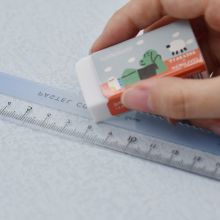 国誉(KOKUYO)15CM波浪透明刻度直尺WSG-CLV15RY日落红橙