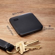 西部数据(WD)迷你便携移动硬盘(PSSD)Elements SE新元素坚固防震 兼容Mac 480GB WDBAYN4800ABK