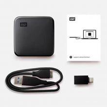 西部数据(WD)迷你便携移动硬盘(PSSD)Elements SE新元素坚固防震 兼容Mac 480GB WDBAYN4800ABK