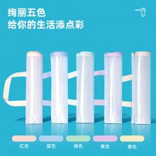 得力(deli)A4文件袋透明网格拉链袋带提手分类袋5只PP101-JA4