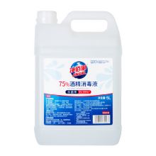 净佰俐 75%酒精消毒液5L/桶 酒精喷雾液体乙醇消毒液车间杀菌（新老包装随机）