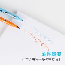 百乐(PILOT)彩色速干油性小双头记号笔十二色套装 SCA-TM-12S