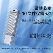 奥睿科(ORICO)铝合金快闪U盘USB3.2 UFSD高速读写 64G ORICO-UFSD-I-64G