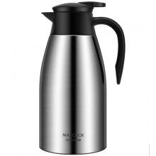 美厨 保温壶 304不锈钢真空热水壶保温瓶暖壶开水瓶 大容量防滑咖啡壶2.0L本色 MCB390