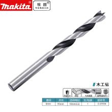 牧田 木工钻头电钻打孔开孔器麻花三尖直径6mm长95mm一支装 D-07054