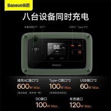 倍思 户外电源大容量220V移动电源600W大功率便携应急停电储能户外电源 BPE60A