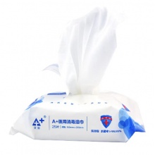 艾加(A+)医用消毒湿巾15*20CM 25片/包 64包/箱