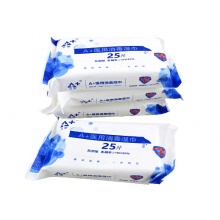 艾加(A+)医用消毒湿巾15*20CM 25片/包 64包/箱