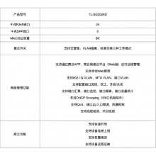 普联 千兆企业级24口交换机 TL-SG2024D