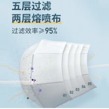 海氏海诺 领多N95口罩无菌独立包装 成人折叠型头戴式 1只