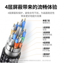 绿联 HDMI线2.1版 电脑机顶盒接电视显示器投影仪高清视频连接线2米 80403