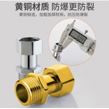 一靓 黄铜加长加厚4分活接对丝燃气管热水器弯头配件 B2款 4分加厚双内丝活接直接