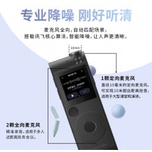 科大讯飞 AI智能录音笔SR101 专业降噪 16G+云储存 星空灰