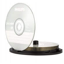 飞利浦(PHILIPS)PH DVD-RW 可擦写空白刻录光盘 可重复刻录 10片装
