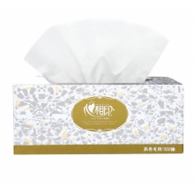 心相印 硬盒抽纸纸盒心相印盒抽商务抽纸卫生纸巾抽双层无香商用招待用长款200抽 2层200抽3盒