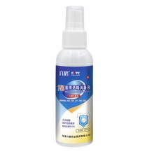 六鹤 75%乙醇酒精消毒液 抑菌喷雾医院皮肤杀菌乙醇消毒水 100ml/瓶