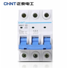正泰 空气开关 家用小型断路器 空开 NBE7 3P 63A 
