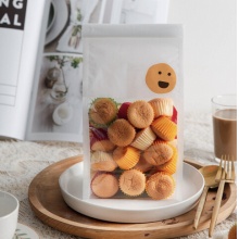 猴大福 蛋糕托模具蛋糕杯雪媚娘烘焙迷你戚风包装马芬杯烤箱 橙黄色迷你蛋糕纸托