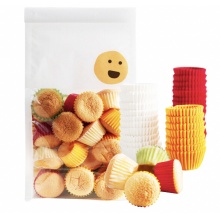 猴大福 蛋糕托模具蛋糕杯雪媚娘烘焙迷你戚风包装马芬杯烤箱 橙黄色迷你蛋糕纸托