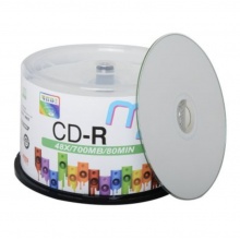 麦克赛尔(maxell)CD-R光盘 M2系列刻录光盘48速700M  可打印 50片