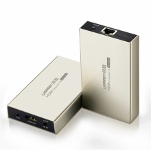 绿联 HDMI延长器120米 hdmi转RJ45网口转换器 单网线高清网络传输信号放大连接器 一对装 MM116