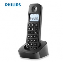 飞利浦(PHILIPS)中文大音量持久待机无绳电话机 DCTG160单机 黑色