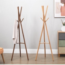全友家居 衣帽架北欧简约 DX115063三脚衣帽架A原木色