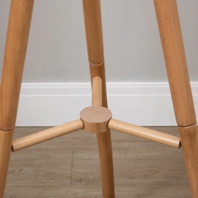 全友家居 衣帽架北欧简约 DX115063三脚衣帽架A原木色