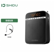十度 M400 便携式音响音箱教师头戴式教学户外导游专用扩音器 经典黑 标配