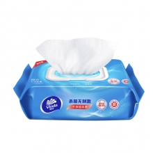 维达 湿巾湿纸巾杀菌湿巾纸80片 清洁无刺激卫生湿巾 细菌杀灭率99.9%