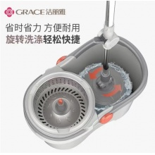 洁丽雅 拖把 旋转拖把 2个棉头
