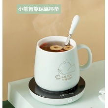 小熊 保温杯垫电热杯垫陶瓷杯 恒温加热器 杯垫+陶瓷杯+勺子 DRBD-A16B1
