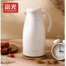 富光 欧意系列家用保温壶 大容量保温水壶暖水瓶 保温瓶玻璃内胆家居热水瓶 1600ML 白色