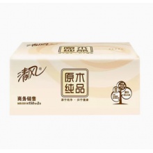 清风 BR38A6 软抽面巾纸原木纯品 150抽*2层*10包*6提 整箱