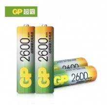 超霸 5号充电电池5V4粒2600mAh+4槽USB充电器可充5号7号电池适用于相机/遥控玩具车/剃须刀/相机