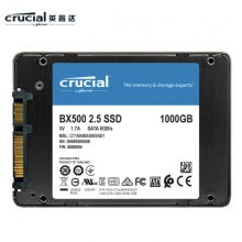 英睿达 美光 1TB SSD固态硬盘 SATA3.0接口 BX500系列 CT1000BX500SSD1