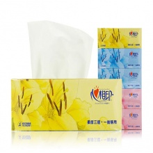 心相印 FT20090 抽纸 90抽 三层 270张/盒 一提6盒 一箱8提